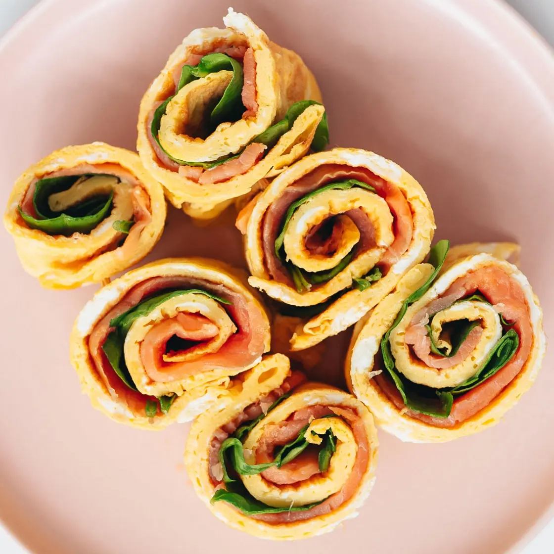 Smoked Salmon Omelet Rolls