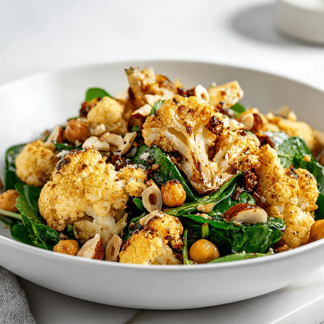 Blumenkohlsalat mit Kichererbsen