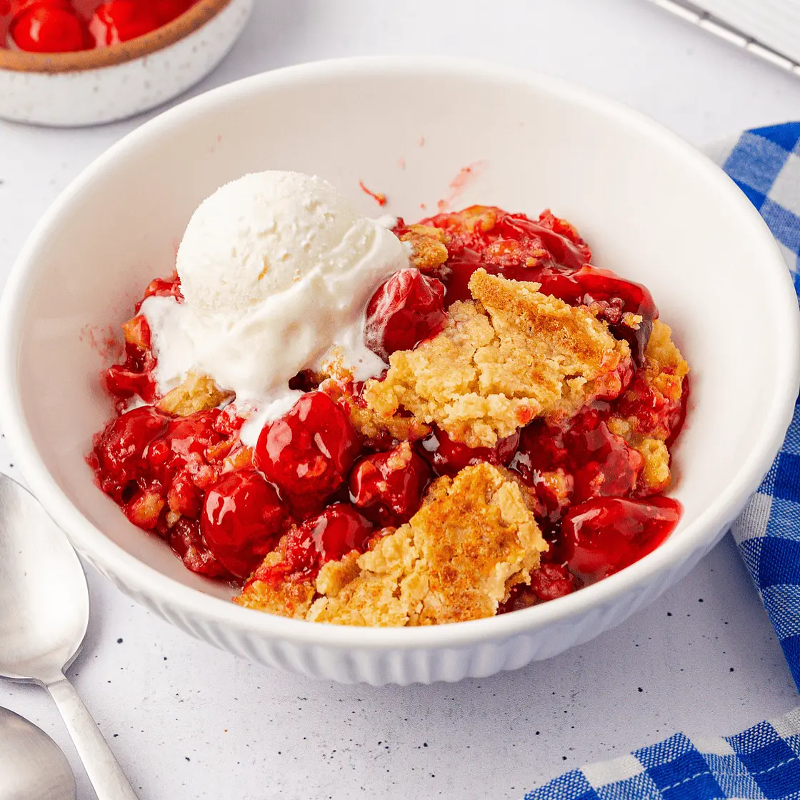 Cherry Cobbler with Cake Mix (Dump Cake)