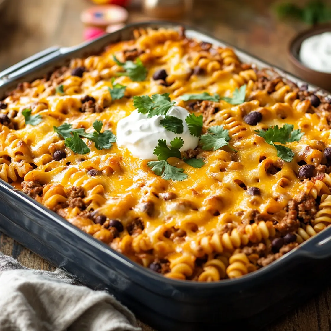 Scrumptious Mexican Pasta Bake