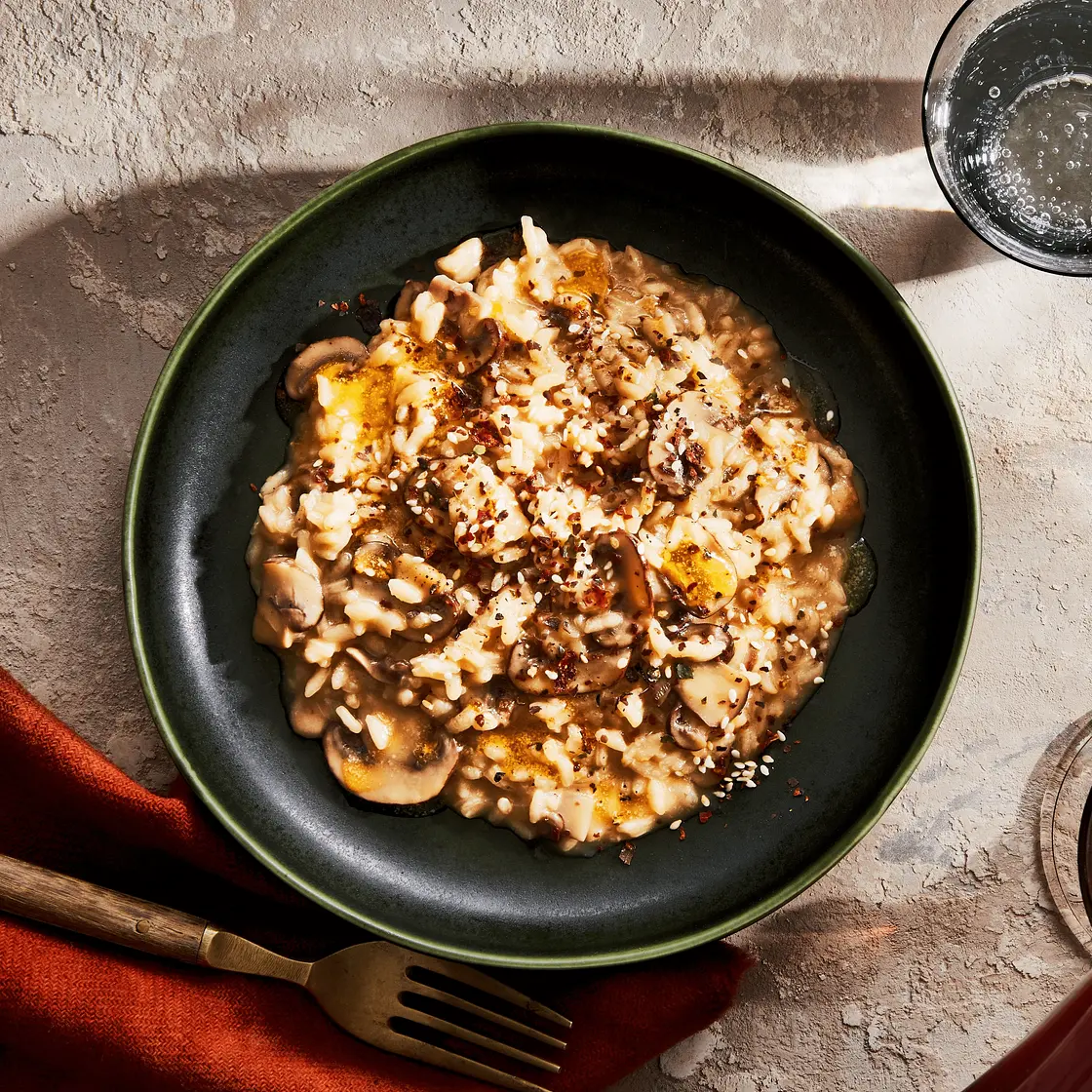 Miso-Mushroom Risotto