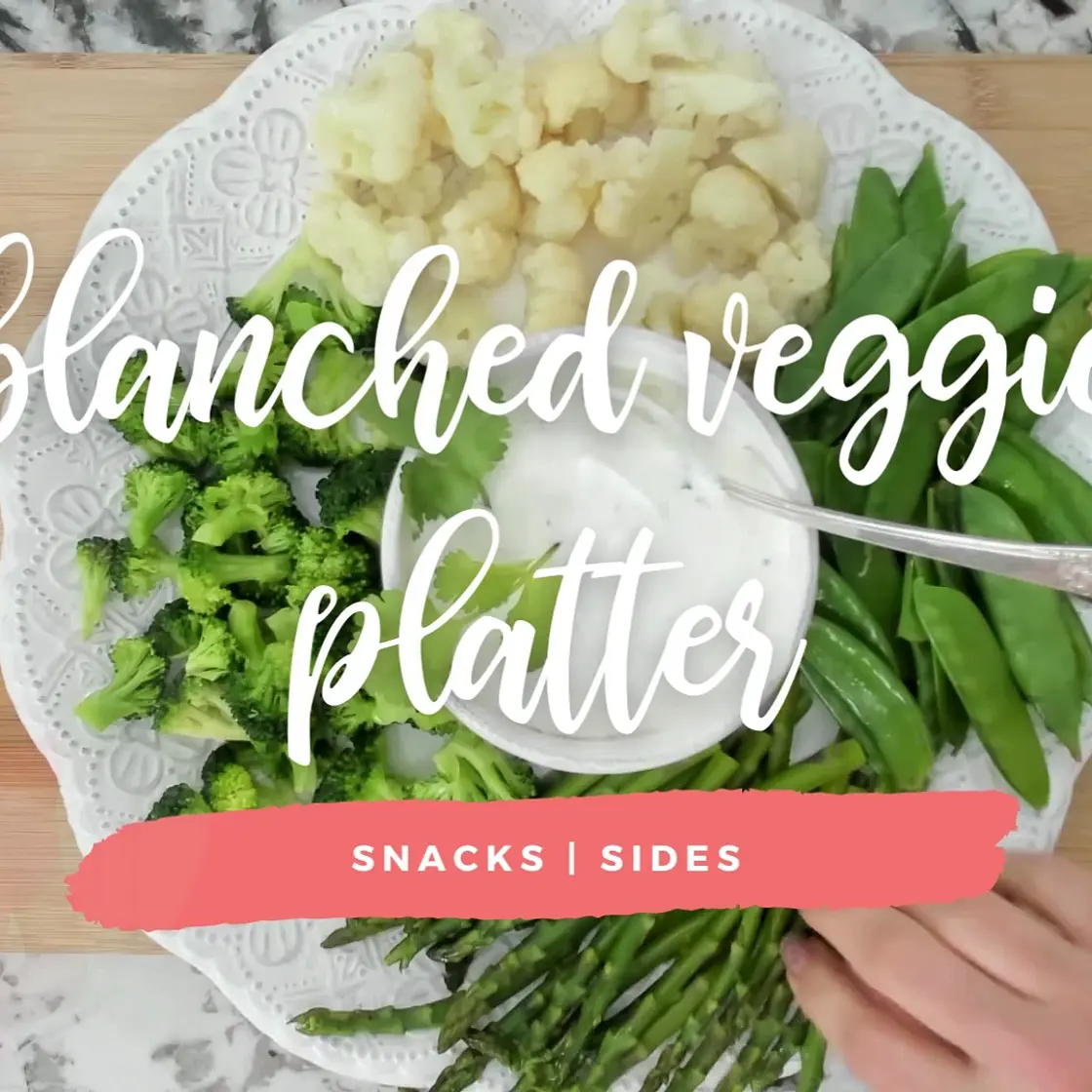 Spring Blanched Vegetable Platter