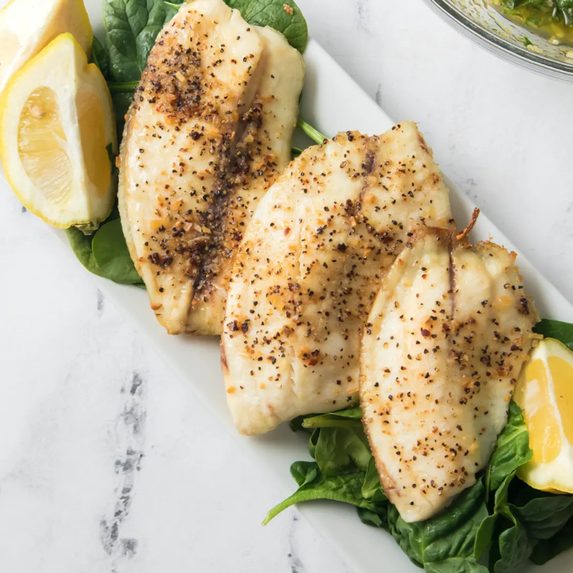 Air Fryer Tilapia With Lemon And Garlic