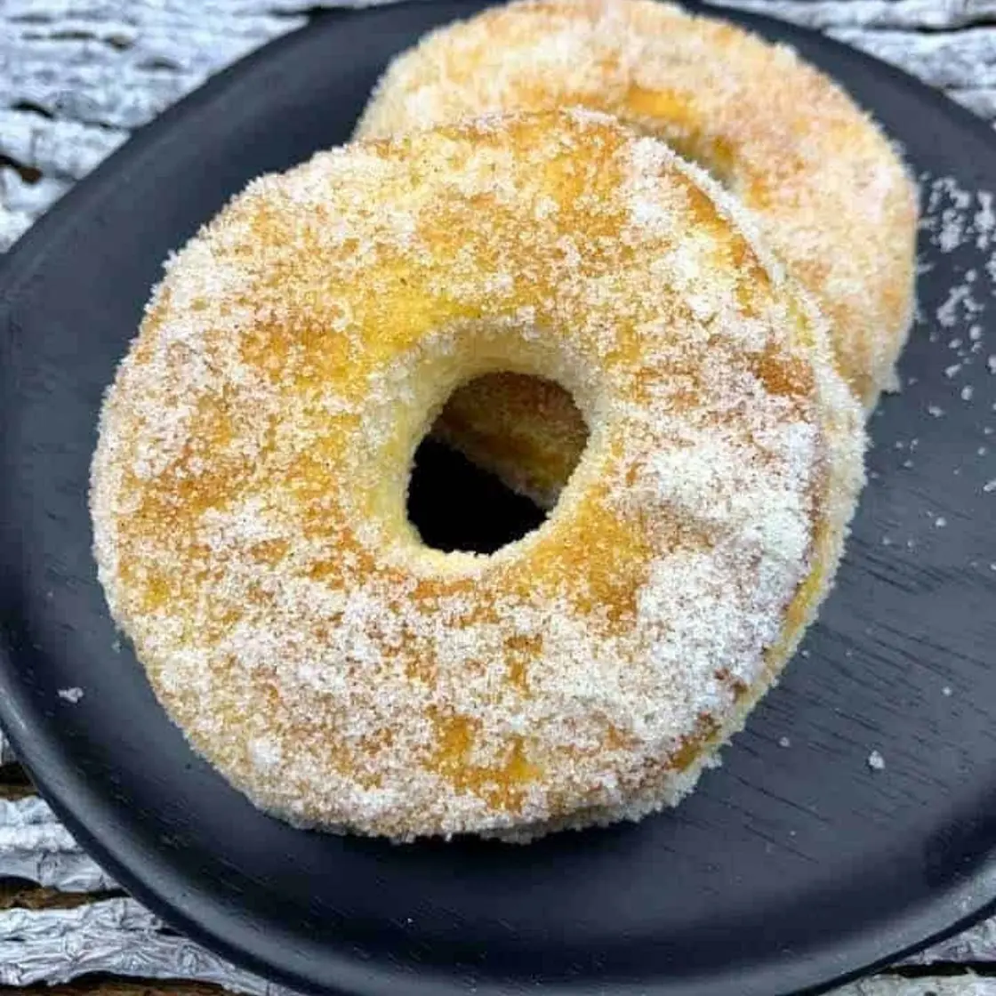 Cinnamon Sugar Air Fryer Biscuit Donuts