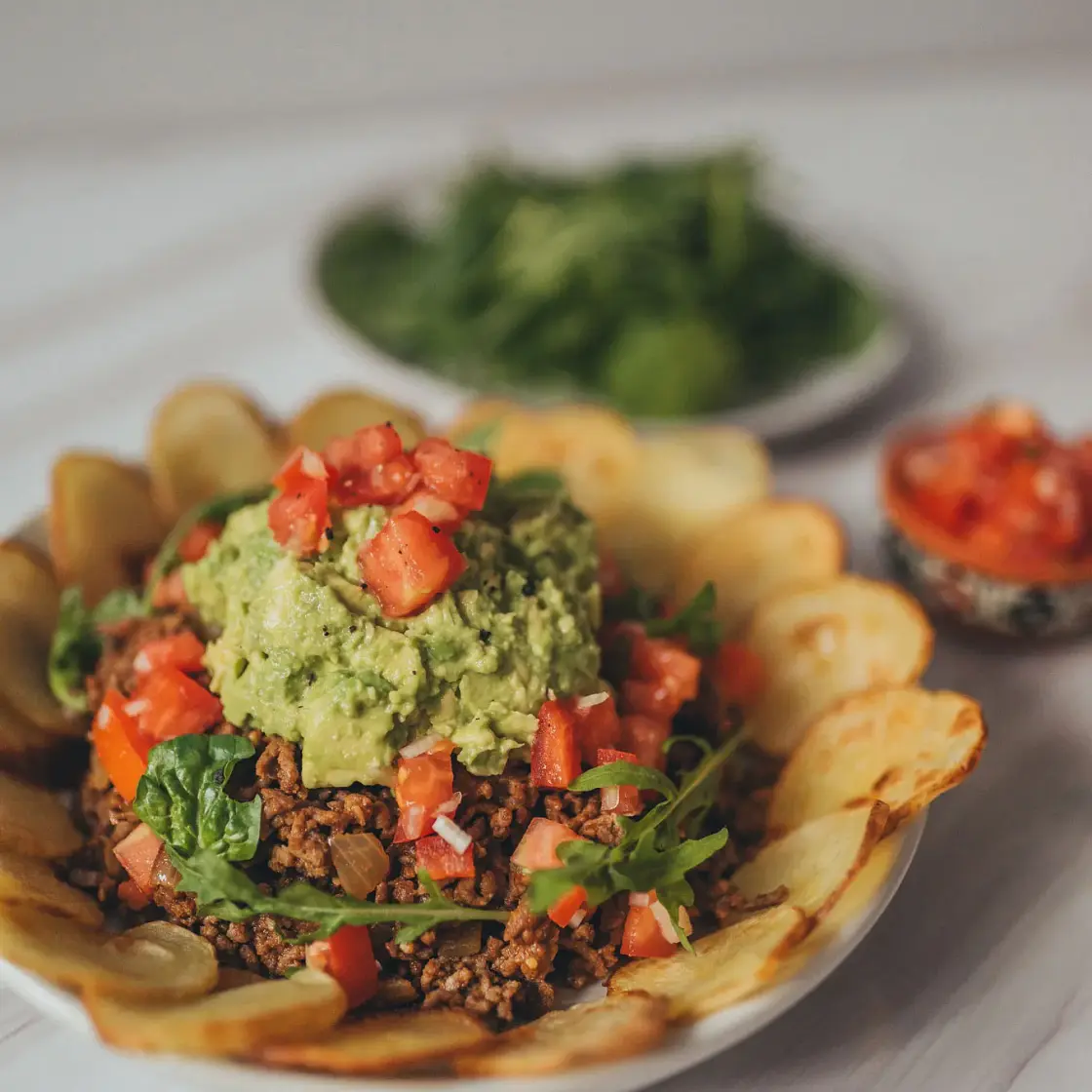 Healthy Beef Nachos