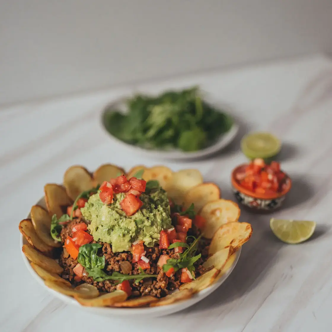 Healthy Beef Nachos