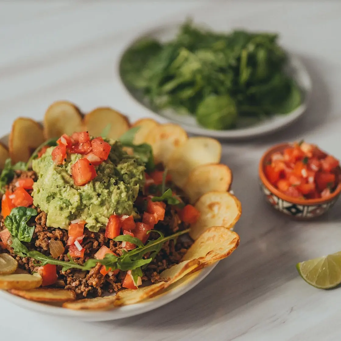 Healthy Beef Nachos