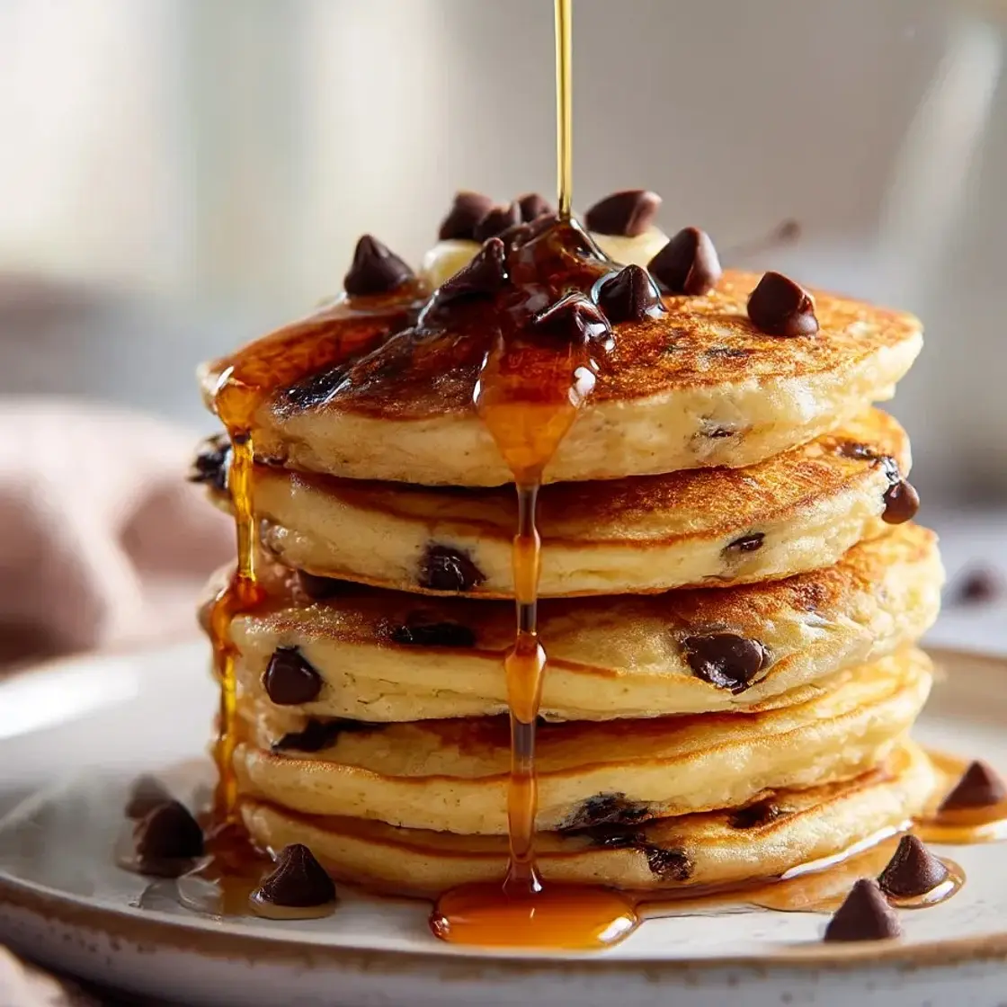 Fluffy Keto Chocolate Chip Pancakes (Weekend Breakfast Goals)
