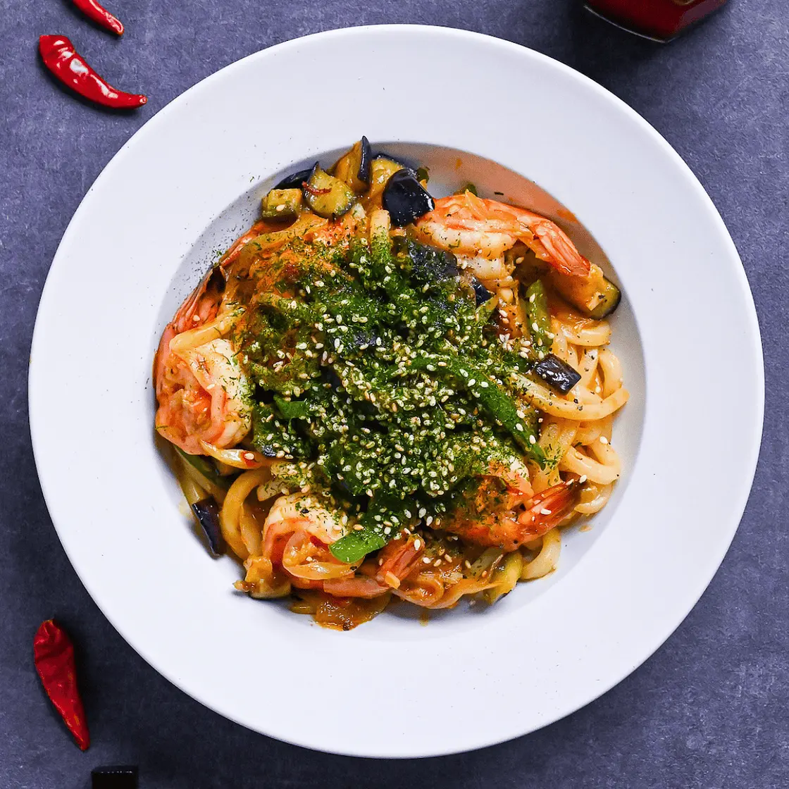 Spicy Seafood Yaki Udon