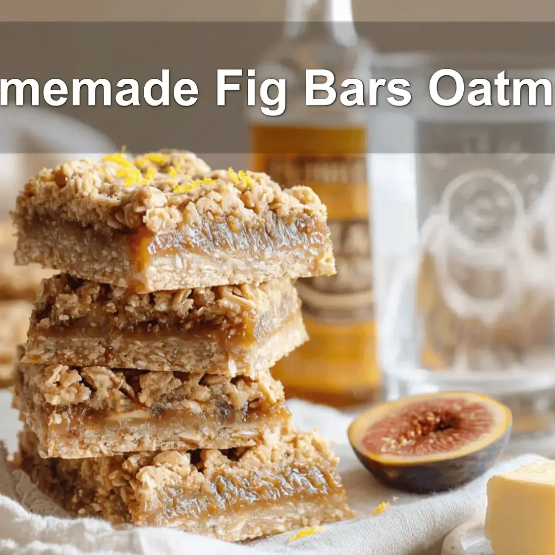 Homemade Fig Bars Oatmeal