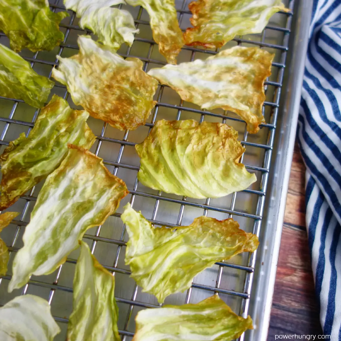 Baked Crispy Cabbage Chips {vegan, keto, easy}