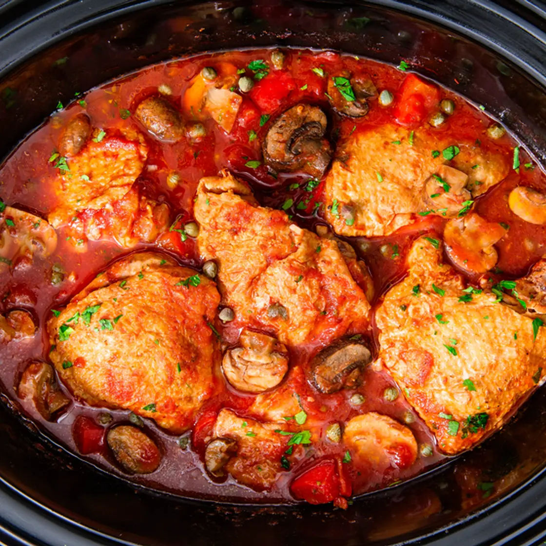 Slow-Cooker Chicken Cacciatore