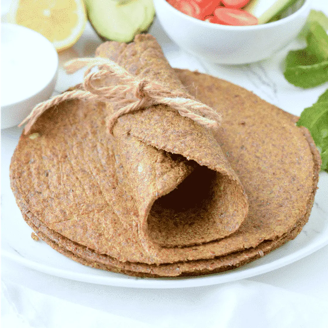Flaxseed Wraps (Keto, Vegan)