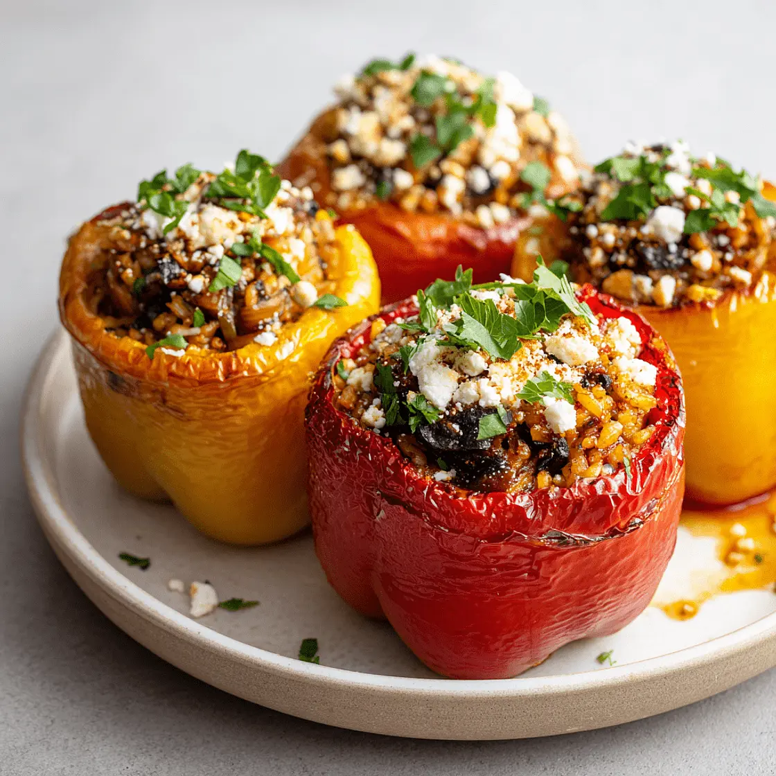 Gefüllte Peperoni oder Zucchini