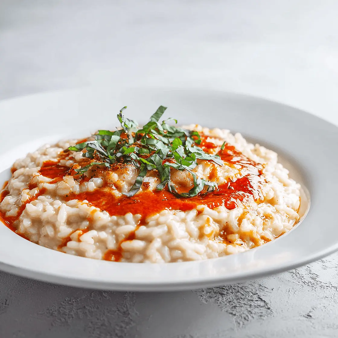 Auberginen-Risotto mit Tomatenpüree