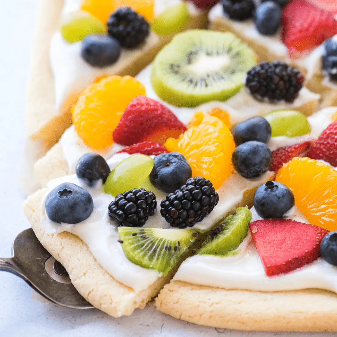 Sugar Cookie Fruit Pizza