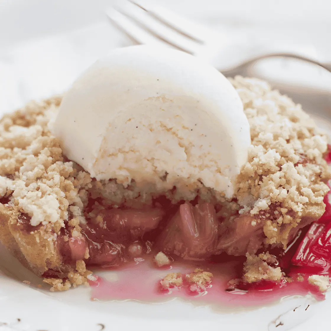 Rhubarb Crumble (Fruit and Oat Dessert)