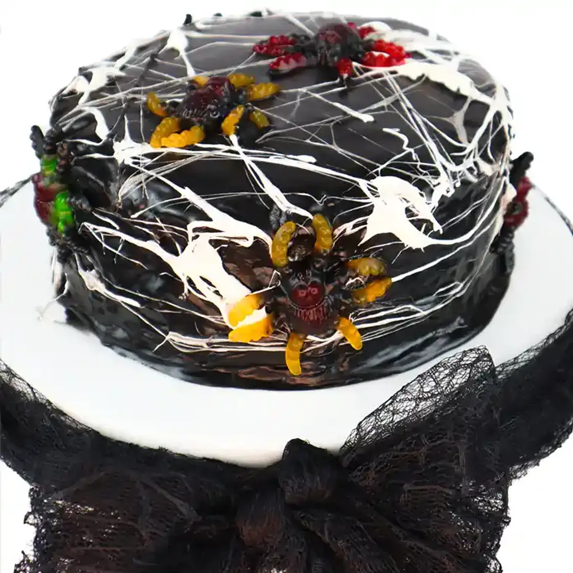 Spooky Spider Web Cake