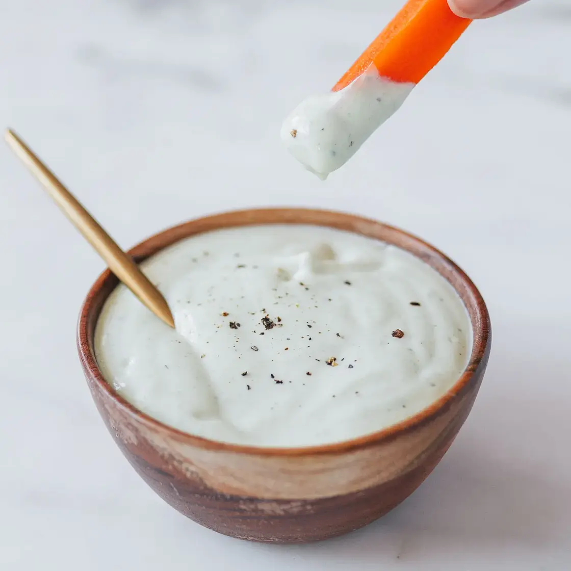 High Protein Creamy Garlic Chive Dip