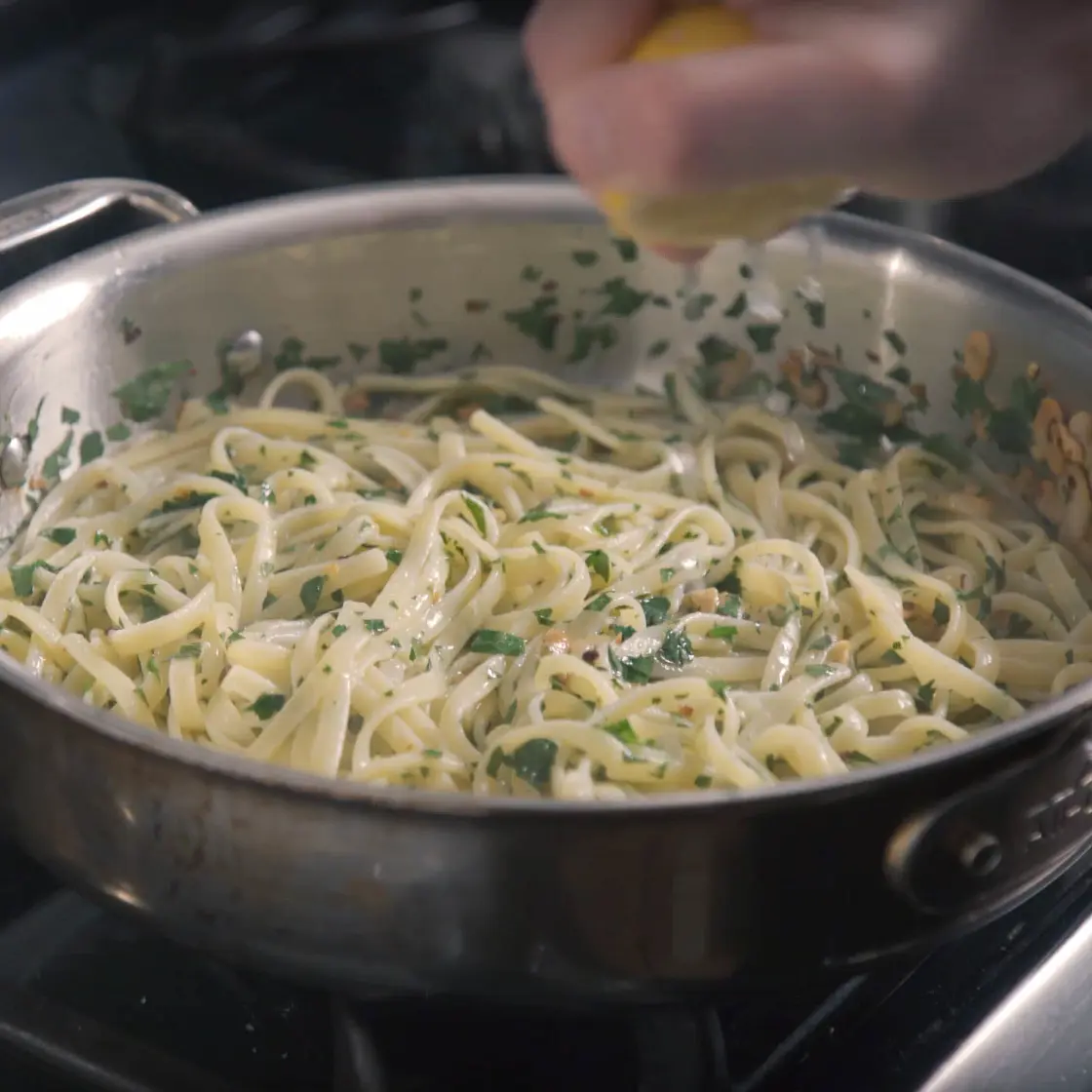 Pasta Aglio e Olio inspired by Chef