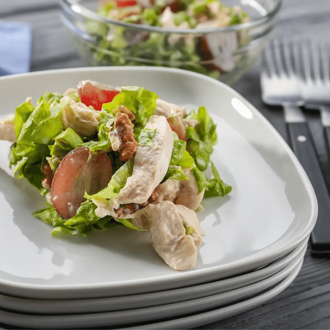 Yummy Chicken Walnut Summer Salad