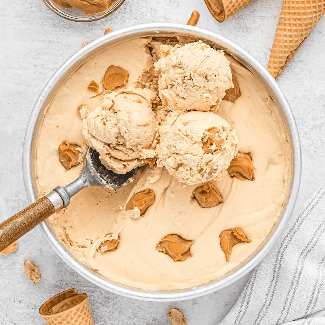 Homemade Peanut Butter Ice Cream