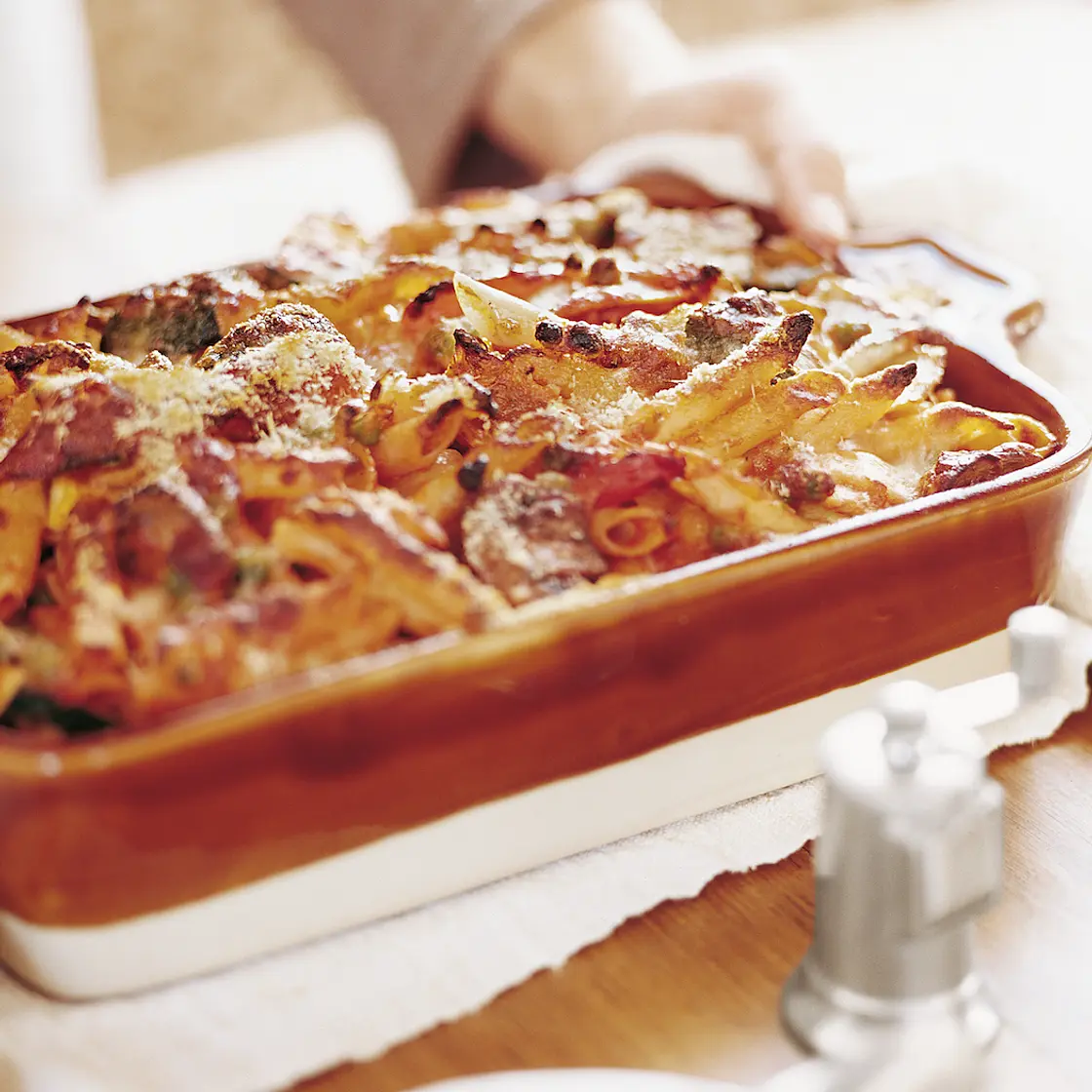 Baked Penne with Roasted Vegetables