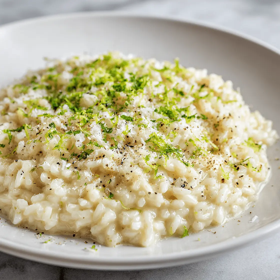 Risotto Cacio e Pepe mit Limette