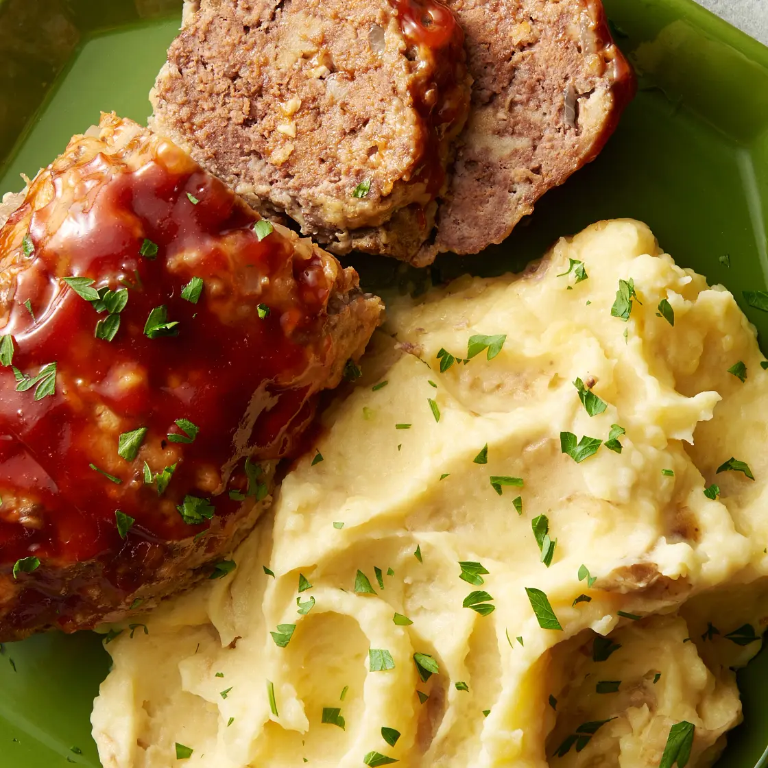 Instant Pot™ Meat Loaf with Rustic Mashed Potatoes