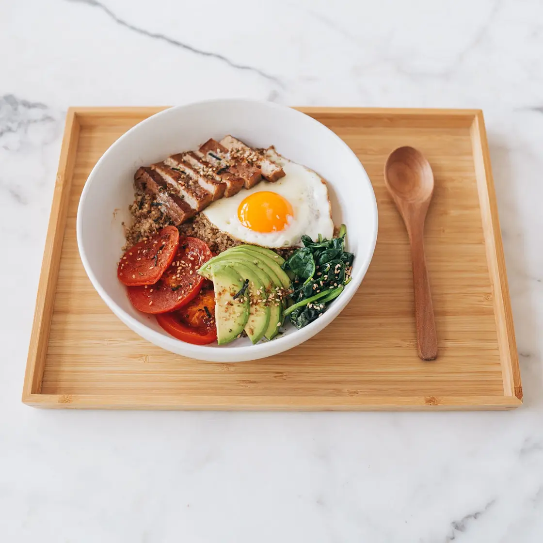Savory Quinoa Breakfast Bowl