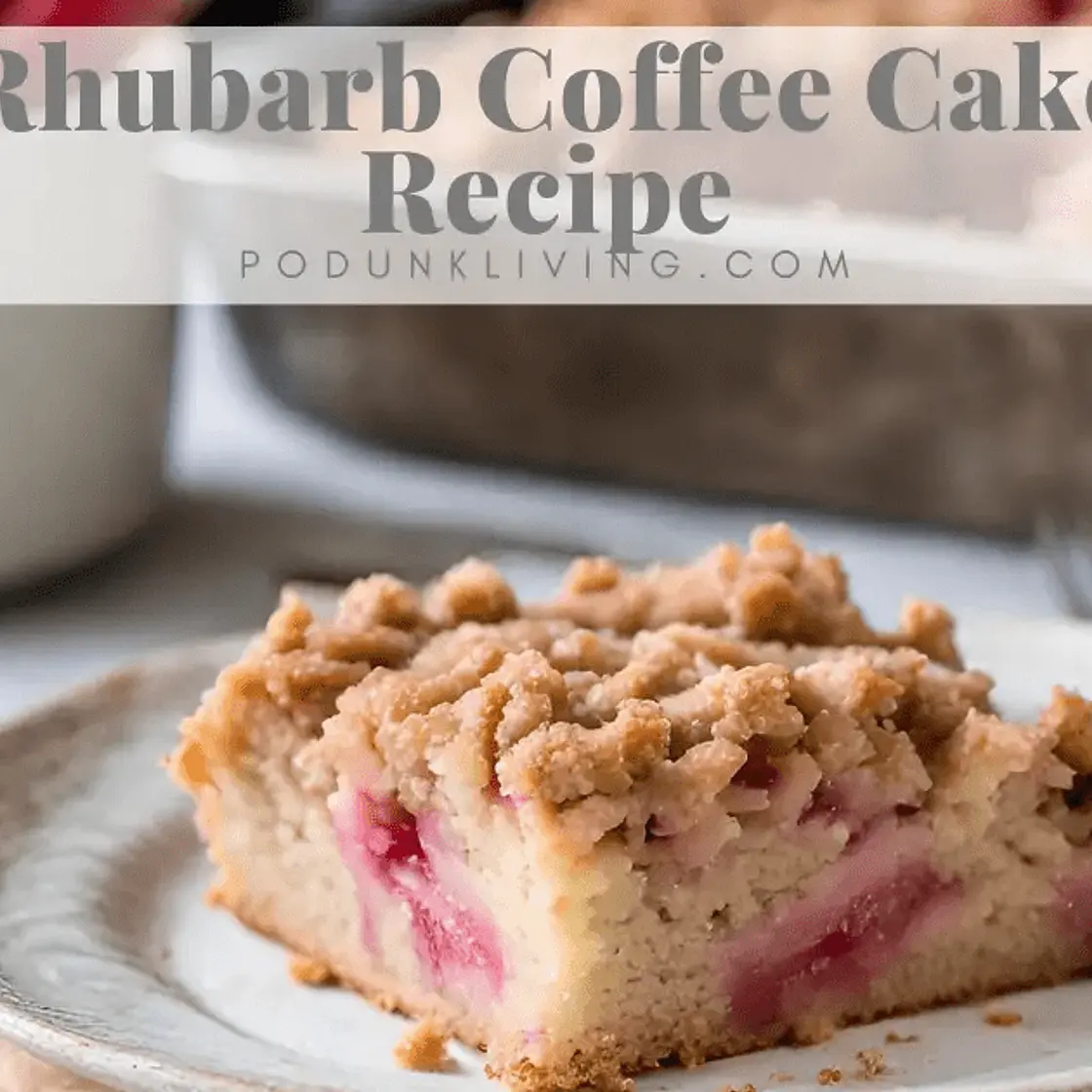 Rhubarb Coffee Cake