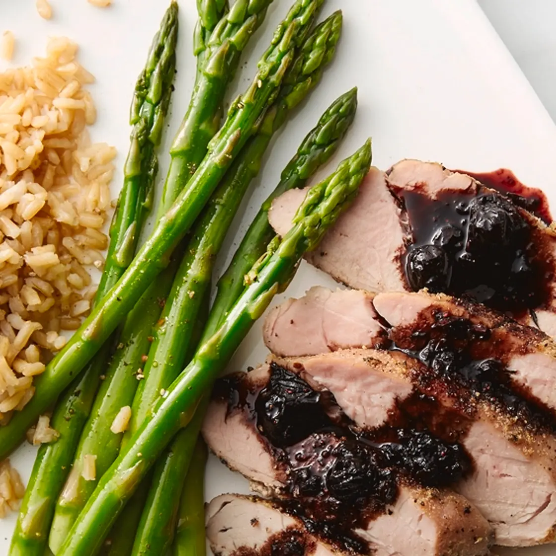 Blueberry Balsamic Pork Tenderloin