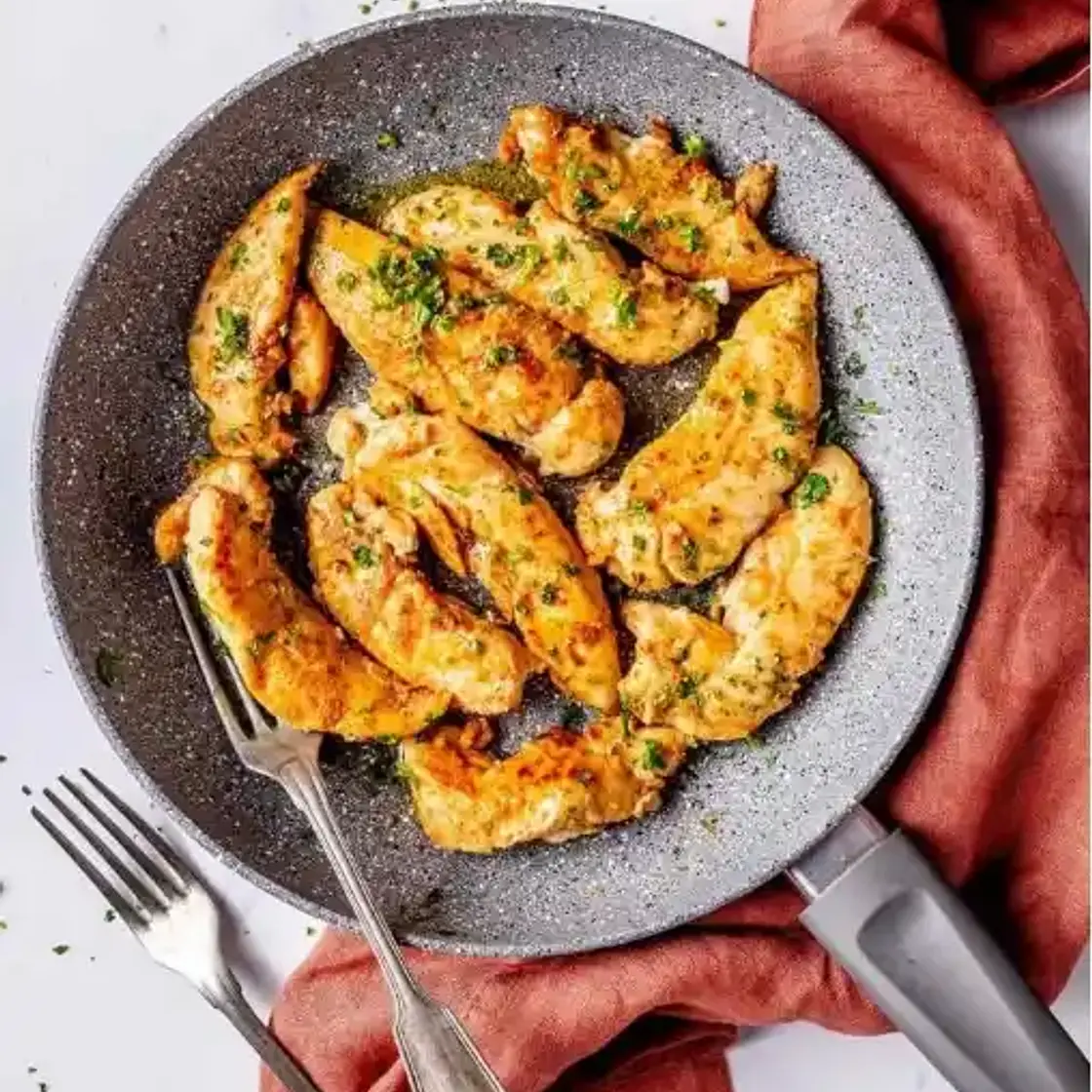 émincé de poulet à la poêle sans crème