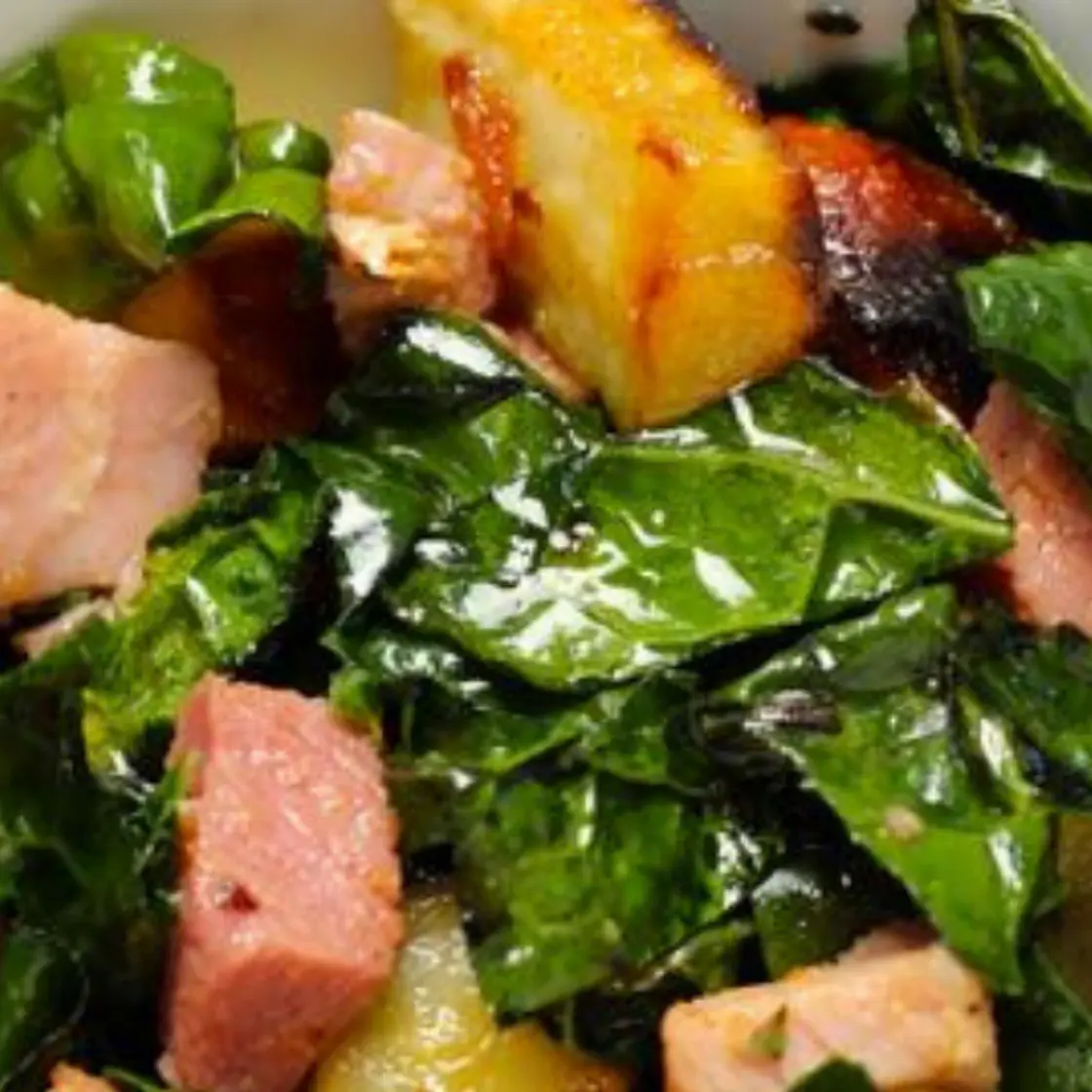 White Sweet Potato Ham Hash