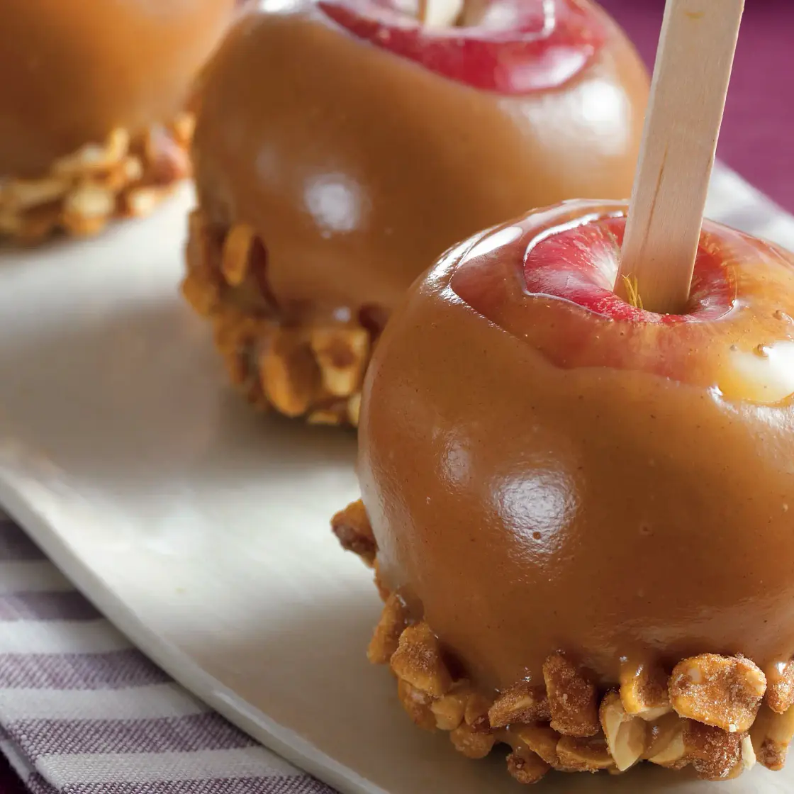 Peanut Butter Candy Apples