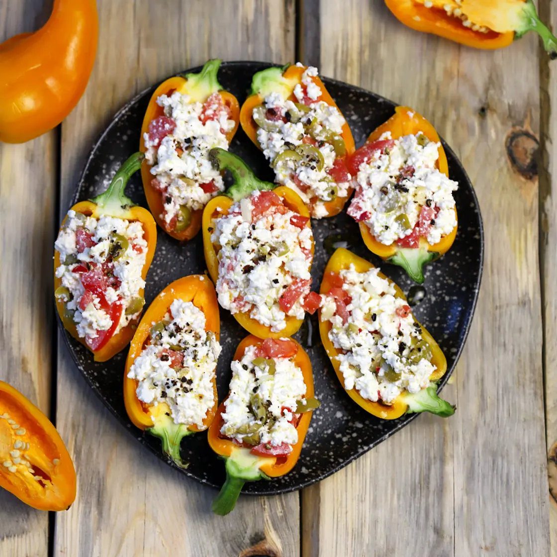 High-Protein Bell Pepper Boats