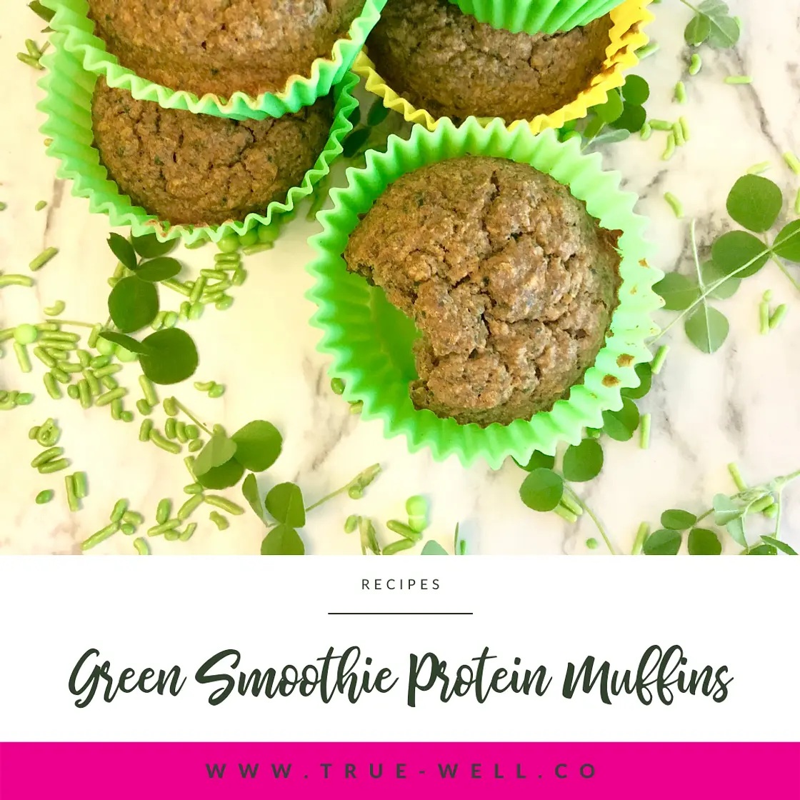 Green Smoothie Protein Muffins {anti-inflammatory, vegan, gluten-free}
