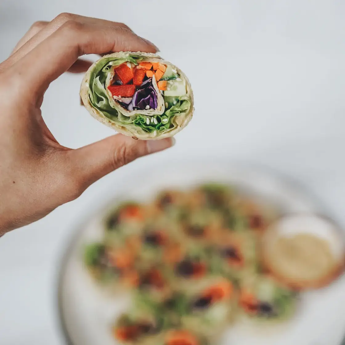 Rainbow Veggie Pinwheels