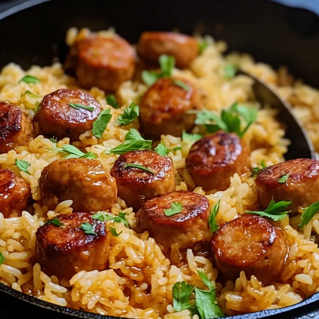 One-Skillet Cajun Honey Garlic Sausage & Rice: An Amazing Ultimate Recipe