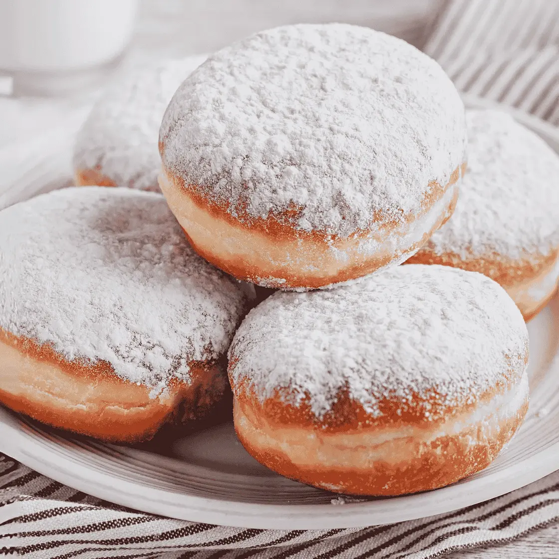 Serbian Krofne (Jam Filled Doughnuts)