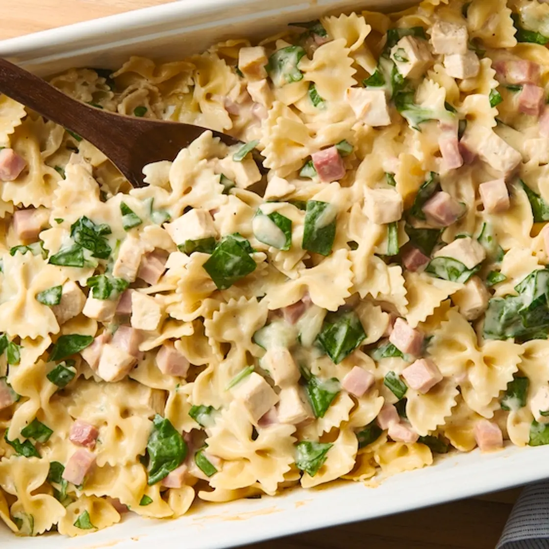 Chicken Cordon Bleu Pasta Bake