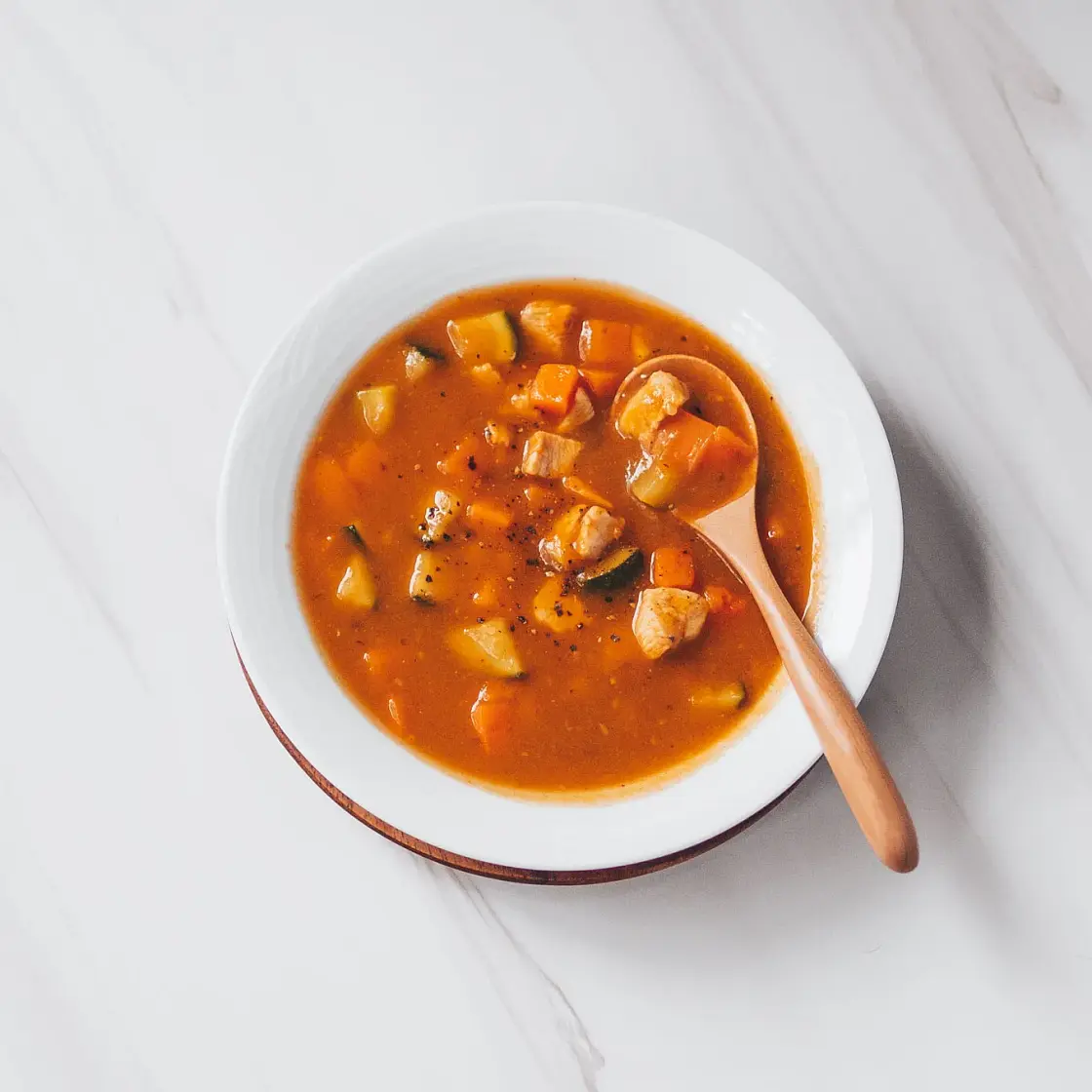 One Pot Chicken Veggie Soup