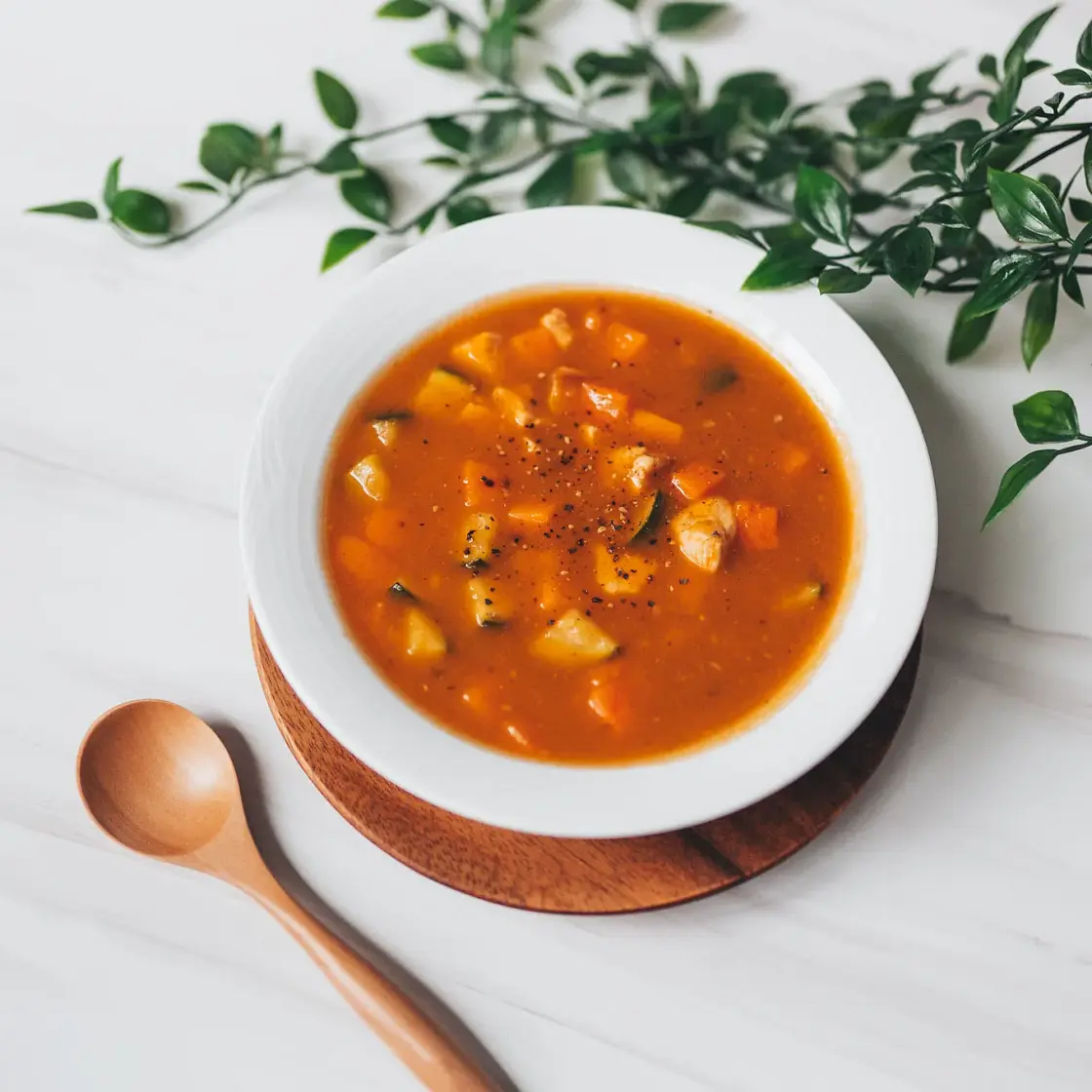 One Pot Chicken Veggie Soup
