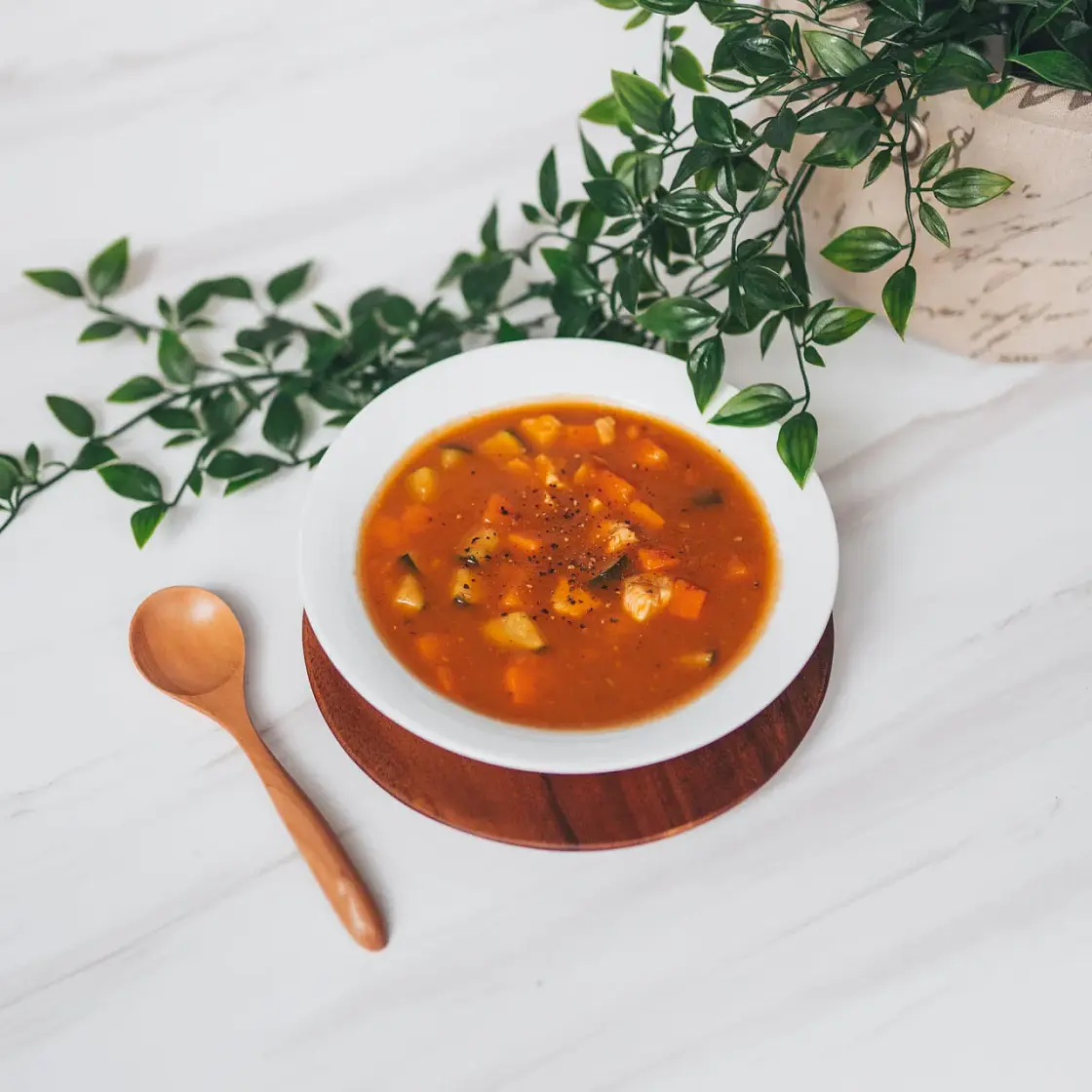 One Pot Chicken Veggie Soup