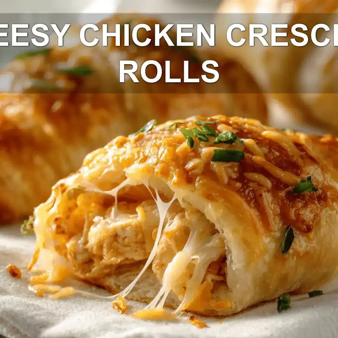 CHEESY CHICKEN CRESCENT ROLLS