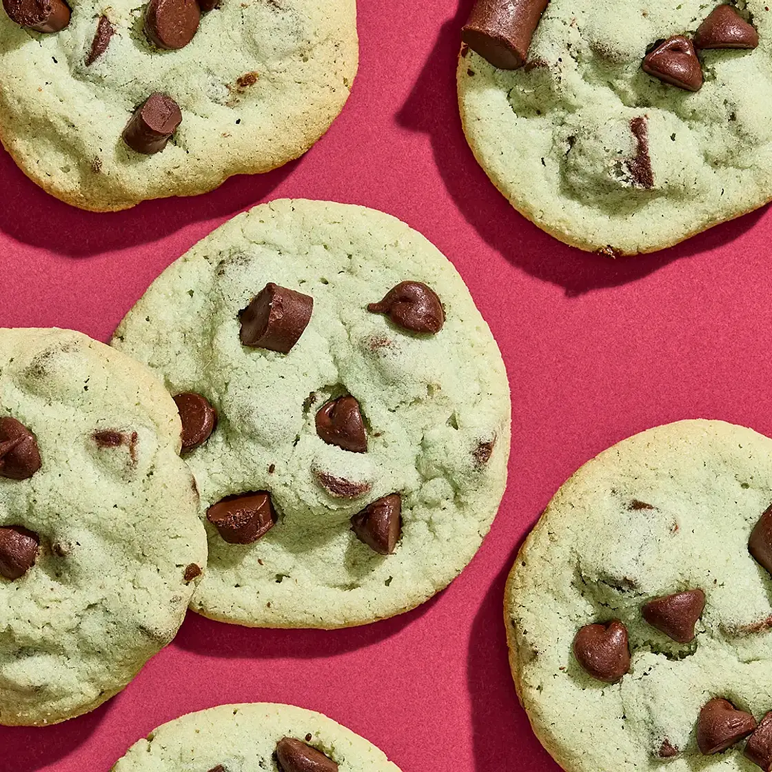 Mint Chocolate Chip Cookies