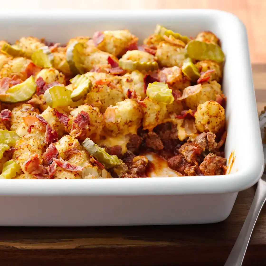 Bacon Cheeseburger Potato Casserole
