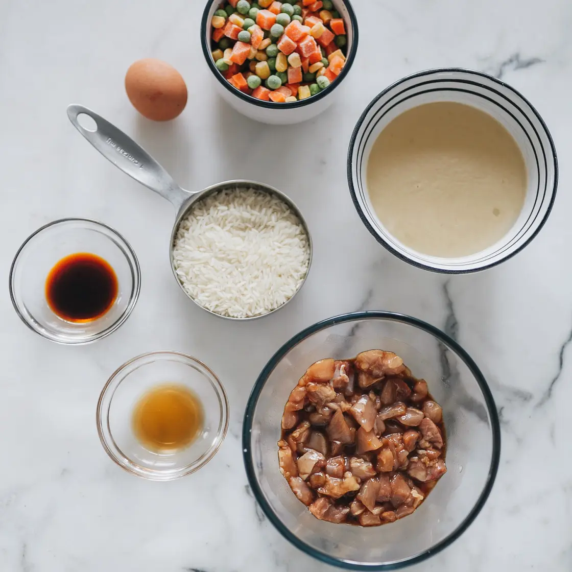 One Pot Rice Cooker Fried Rice