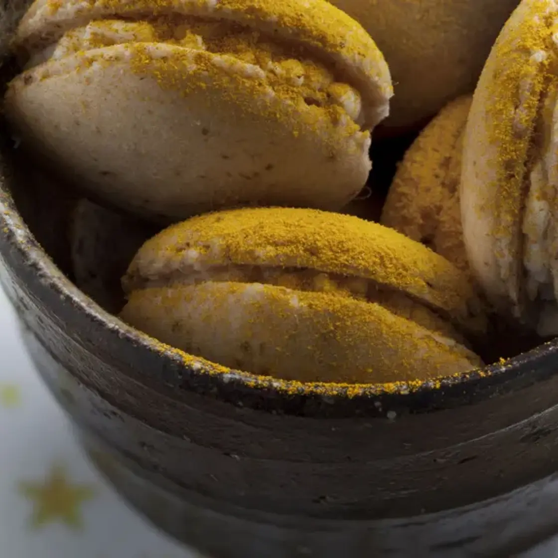 Macarons chèvre / miel