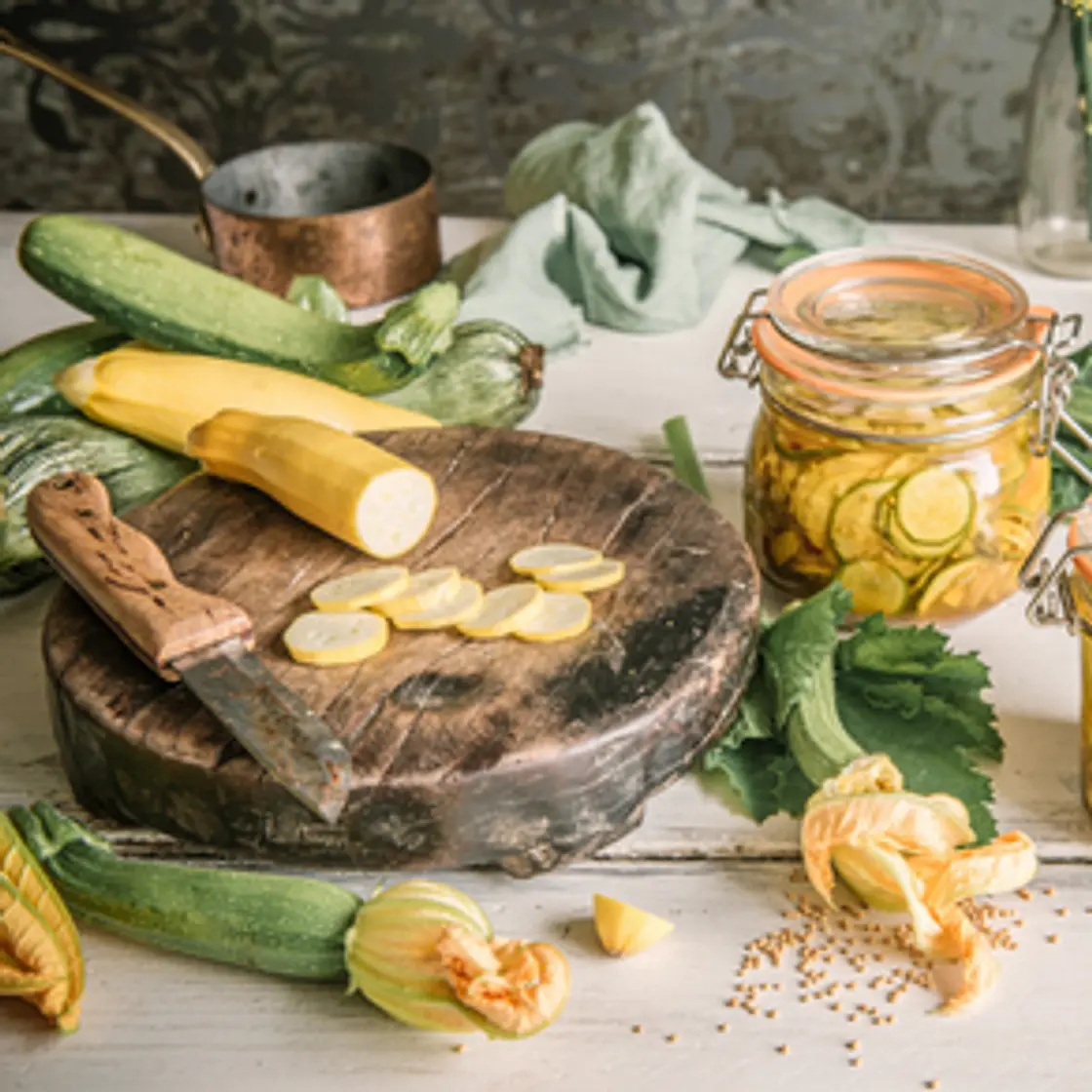 Pickled Courgettes